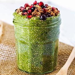 Matcha chia puding